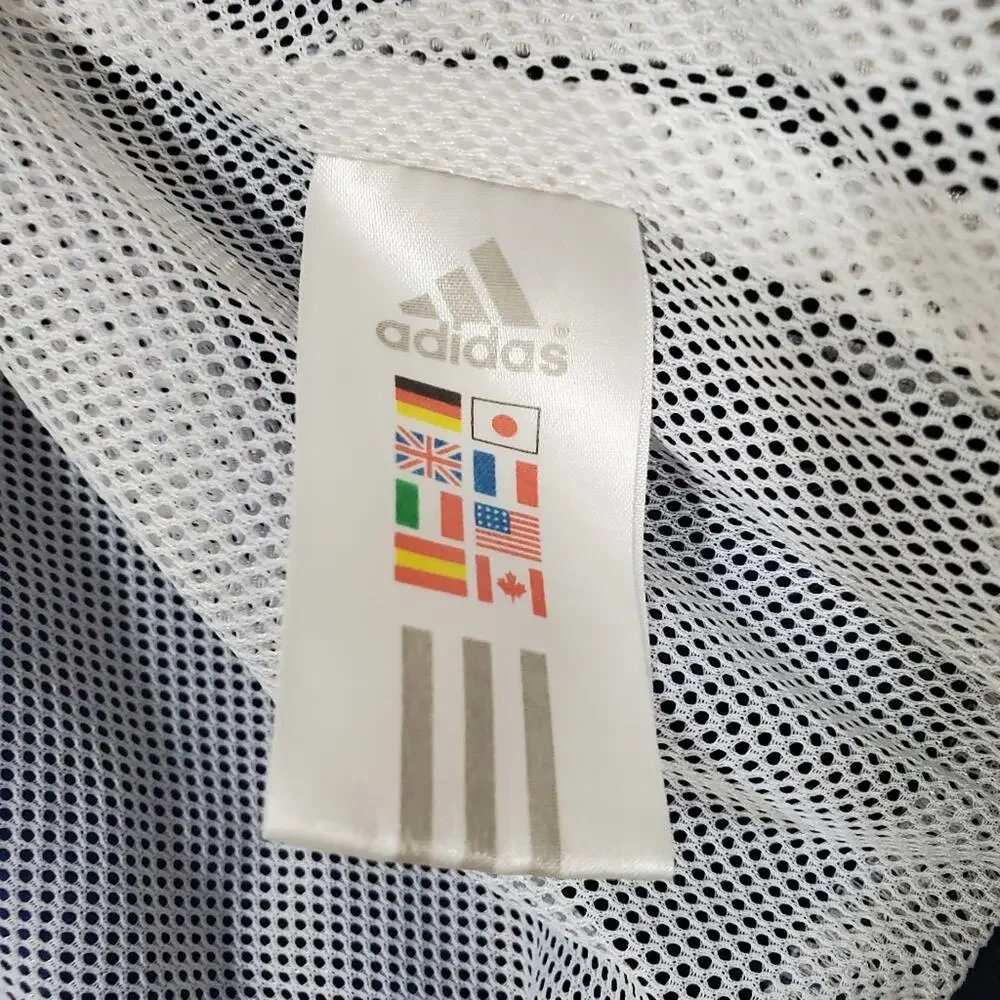 Adidas | Y2K Era Early 2000s Oversized Zip Up Climaproof Windbreaker Jacket